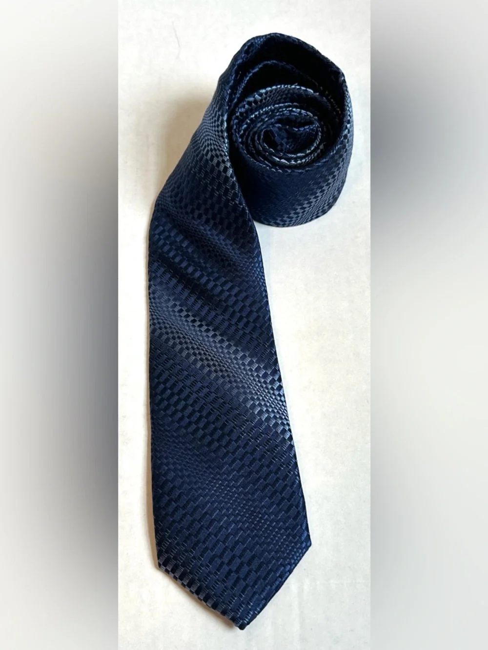 NWT Ted Baker Navy/Multi Blue Textured Preppy Classic Career Office Silk Tie
